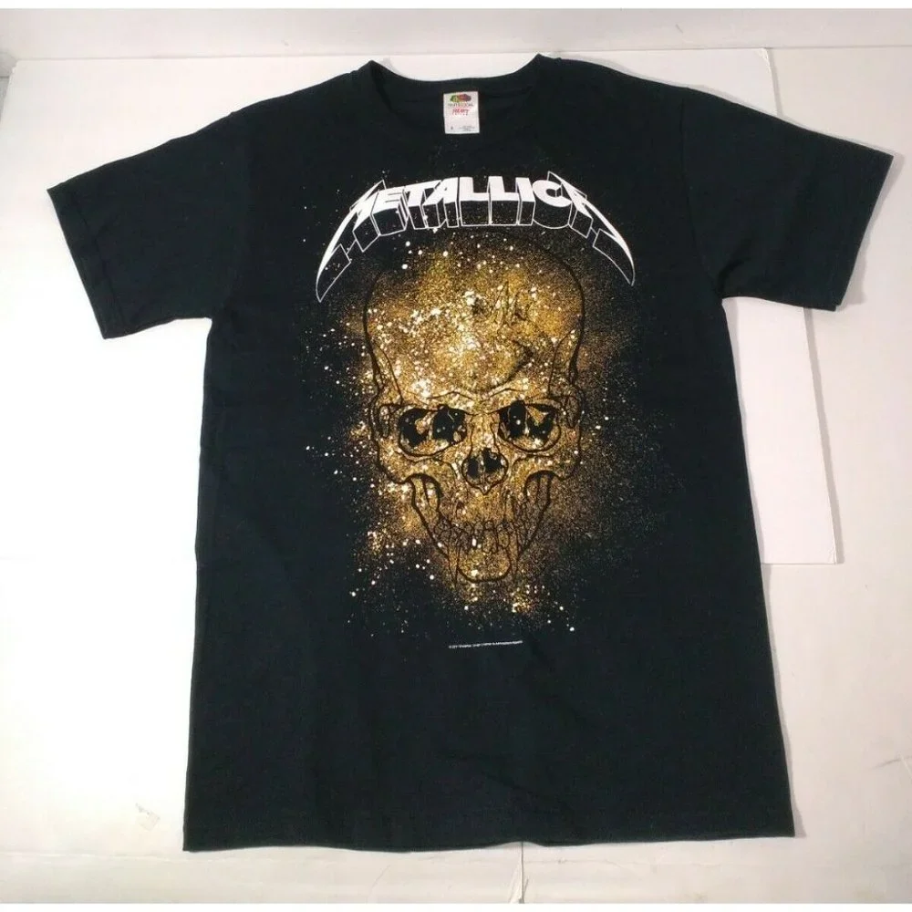 Metallica 2011 Tour big logo T-Shirt black Rock Metal Sz Small Fruit of Loom - Picture 7 of 7